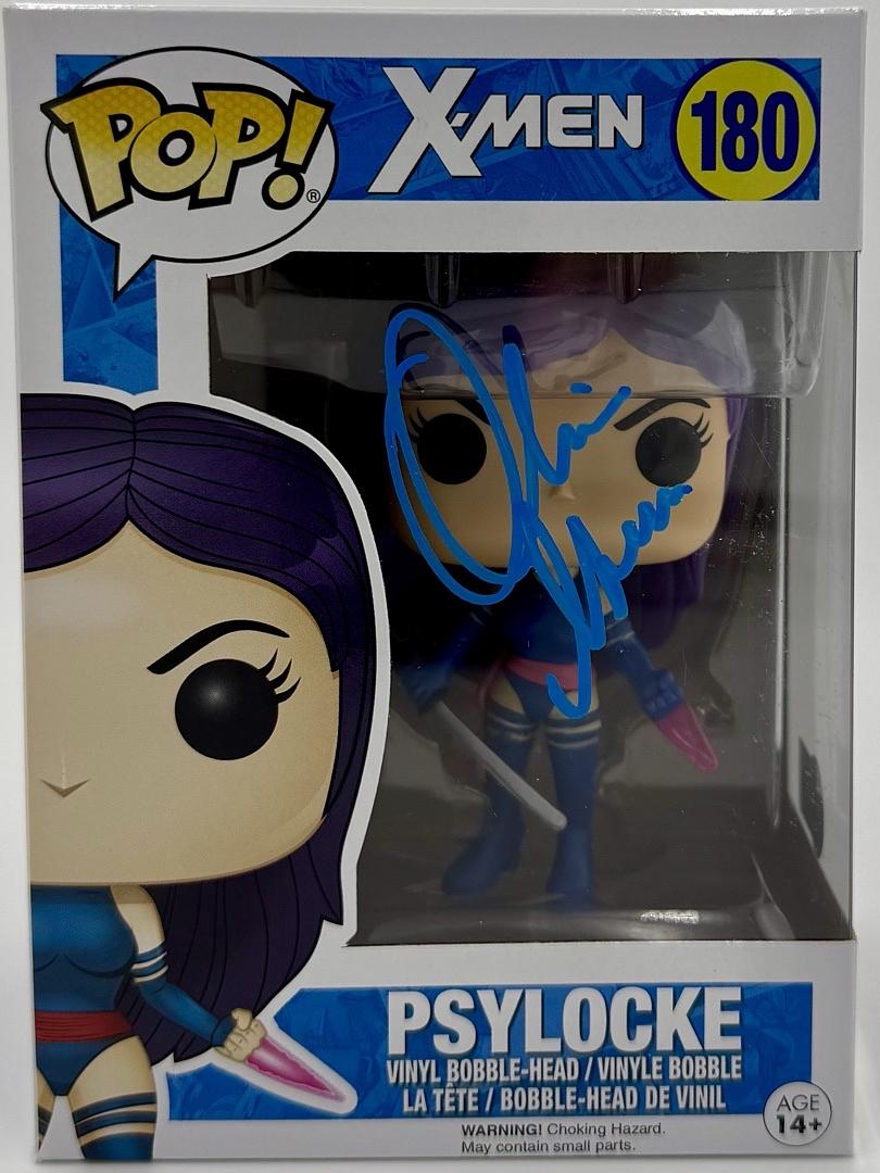 Olivia Munn Signed Funko Pop #180 Psylocke X-Men - Beckett COA